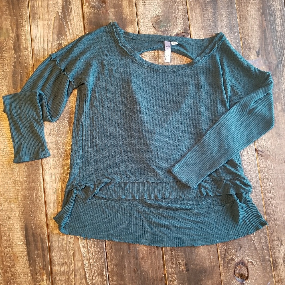 Francesca's Open Back Hi Lo Top